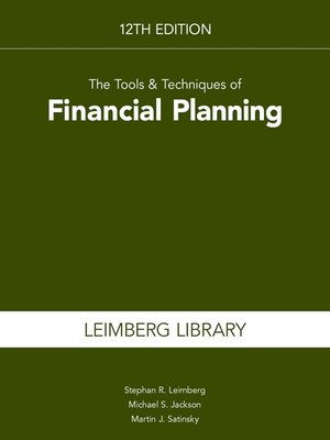 cover image of The Tools & Techniques of Financial Planning